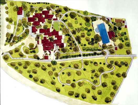 Cartina del villaggio Asprochori