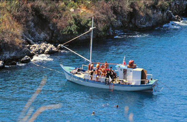 Typical boats of Corfu