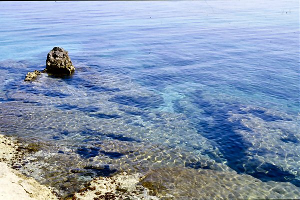 Crystal clear water of Nissaki